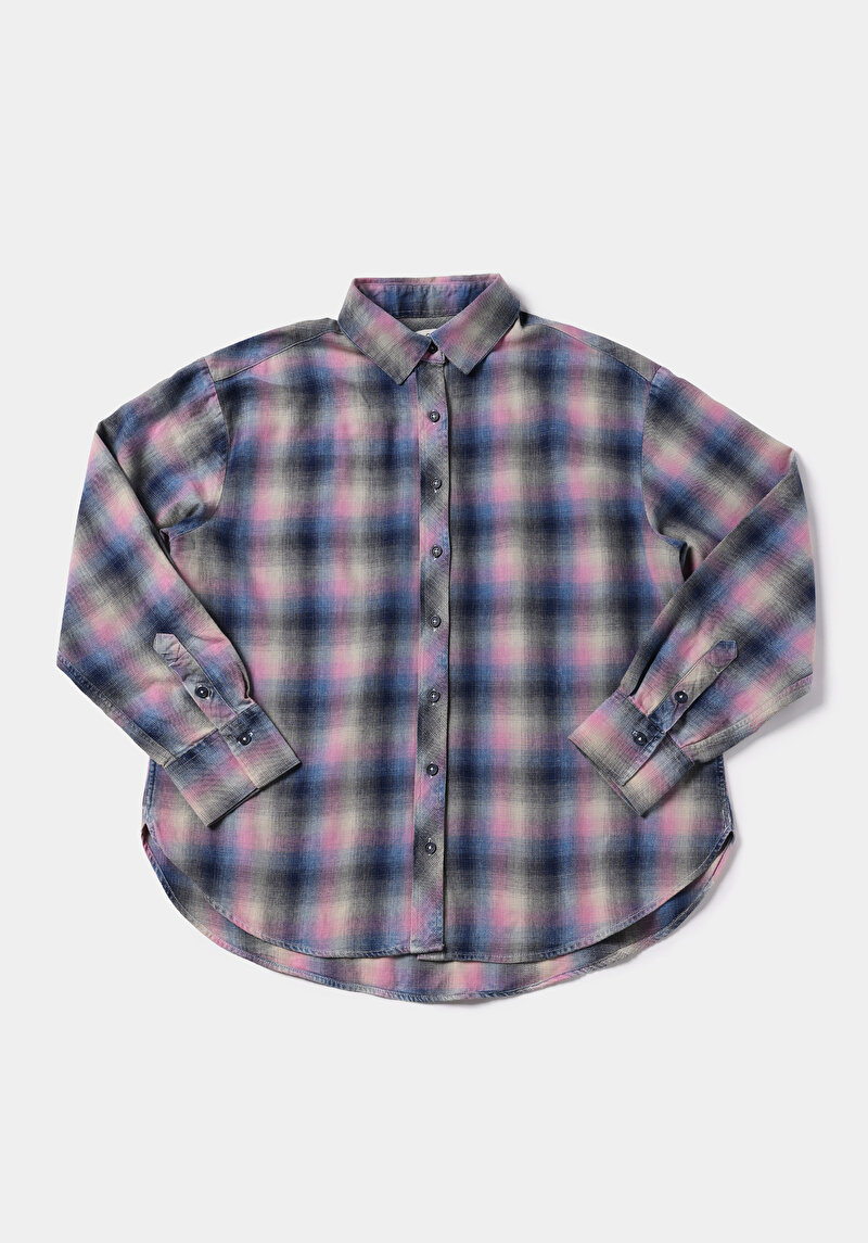 Показати інформацію про Сорочка З Довгим Рукавом Жіноча Блакитна  Cl1078297