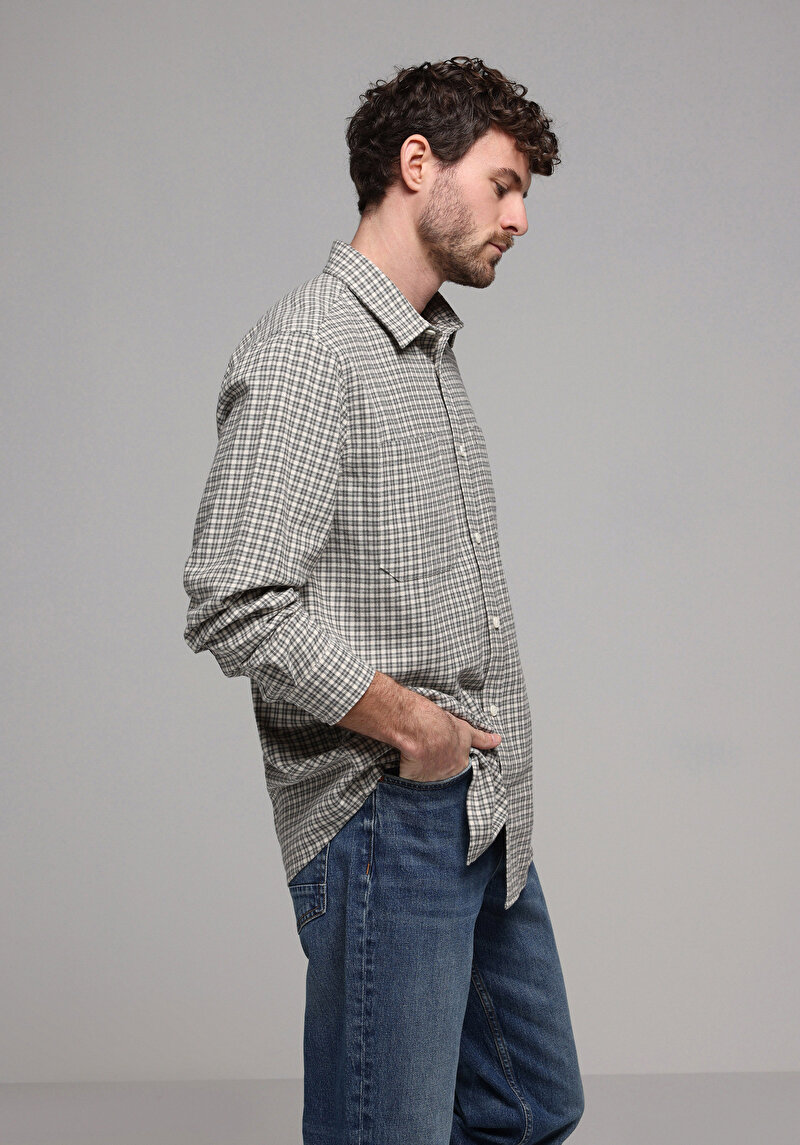 Зображення Сорочка З Довгим Рукавом Чоловіча Бежева  Cl1077705