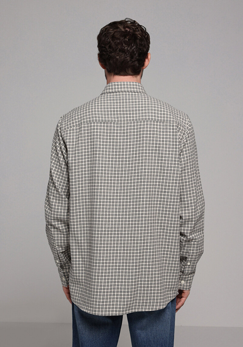 Показати інформацію про Сорочка З Довгим Рукавом Чоловіча Бежева  Cl1077705