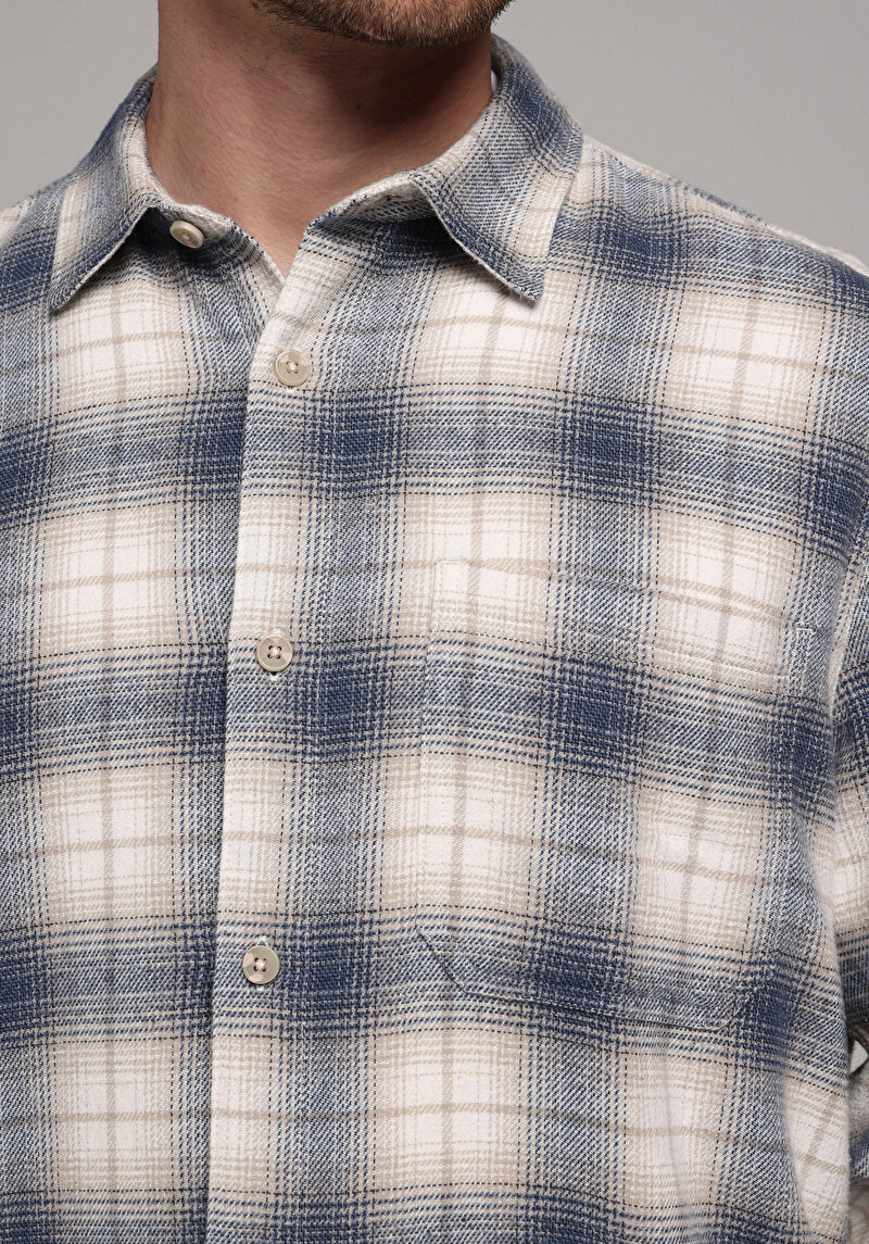 Зображення Сорочка З Довгим Рукавом Чоловіча Блакитна Cl1077505