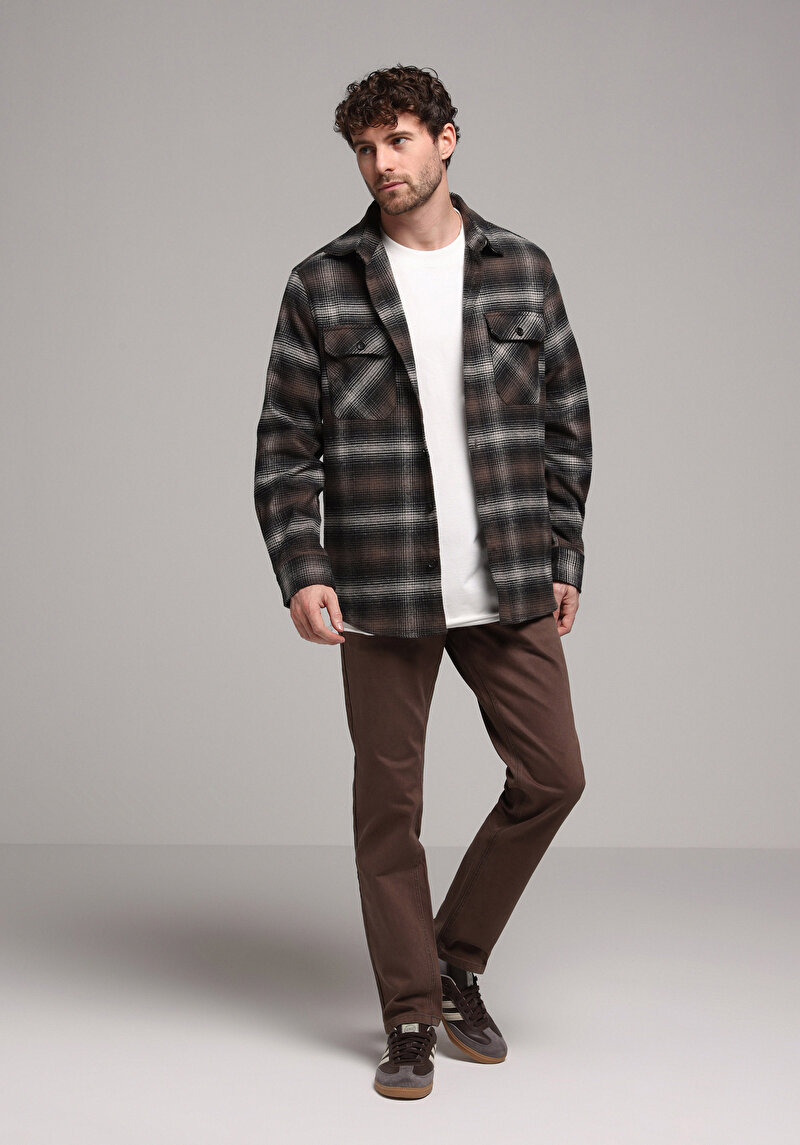 Показати інформацію про Брюки Чоловічі Коричневі  Cl1078135