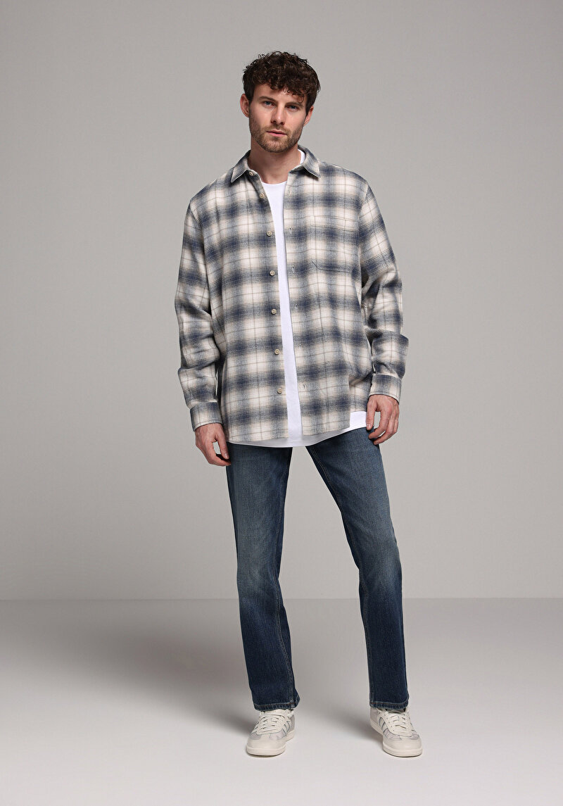 Зображення 045 David Джинси Чоловічі Блакитні Класичного Крою Cl1078166