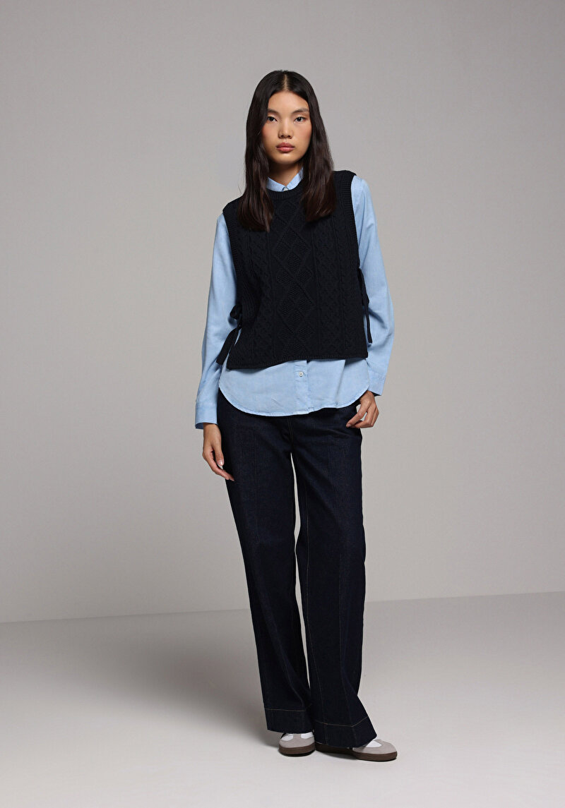 Зображення Сорочка З Довгим Рукавом Жіноча Блакитна Cl1077717