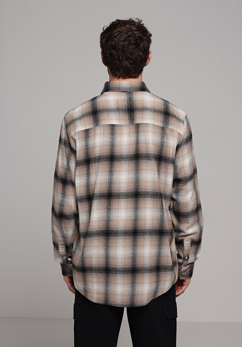 Зображення Сорочка З Довгим Рукавом Чоловіча Бежева Cl1077505