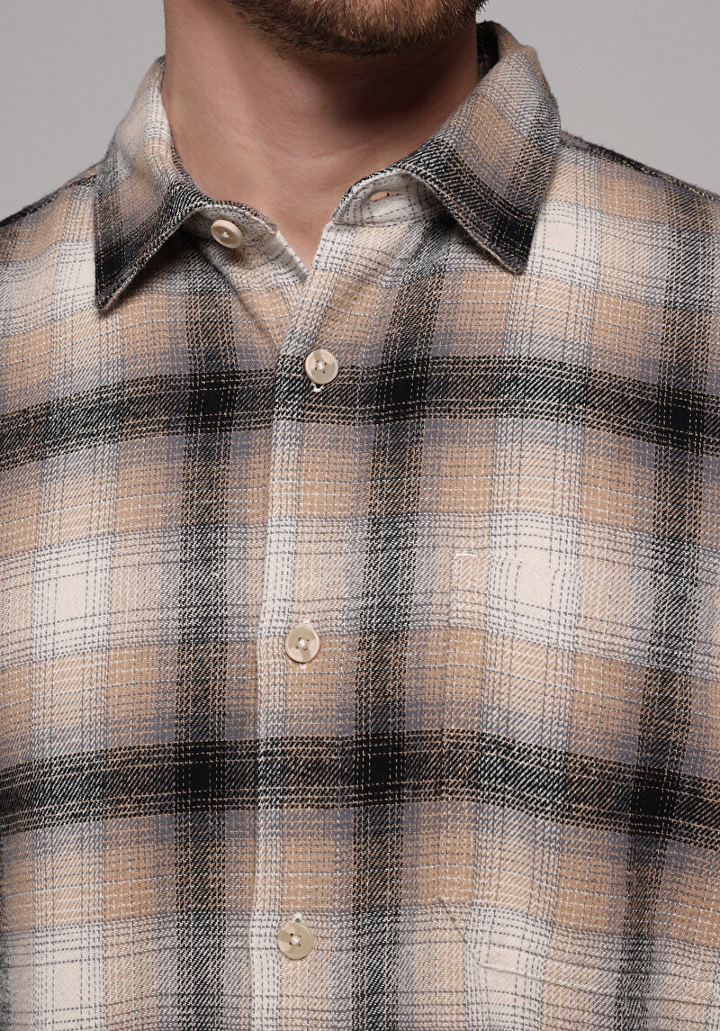 Зображення Сорочка З Довгим Рукавом Чоловіча Бежева Cl1077505