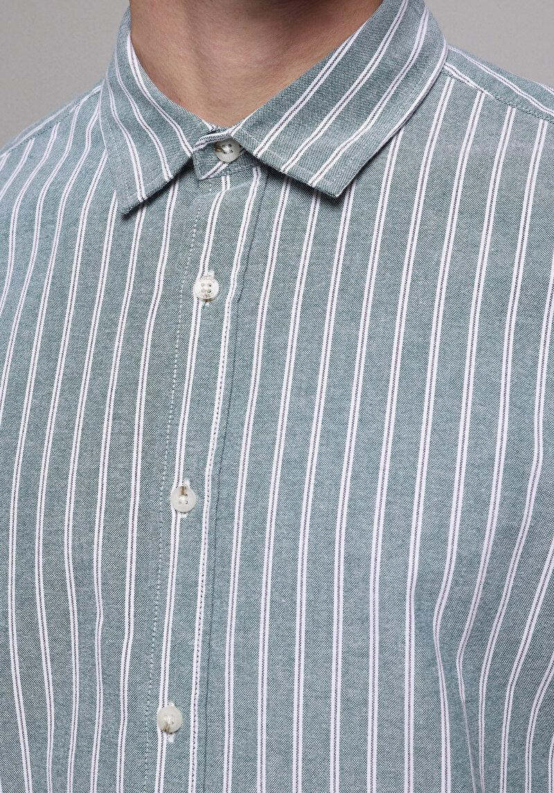 Зображення Сорочка З Довгим Рукавом Чоловіча Зелена Cl1077590