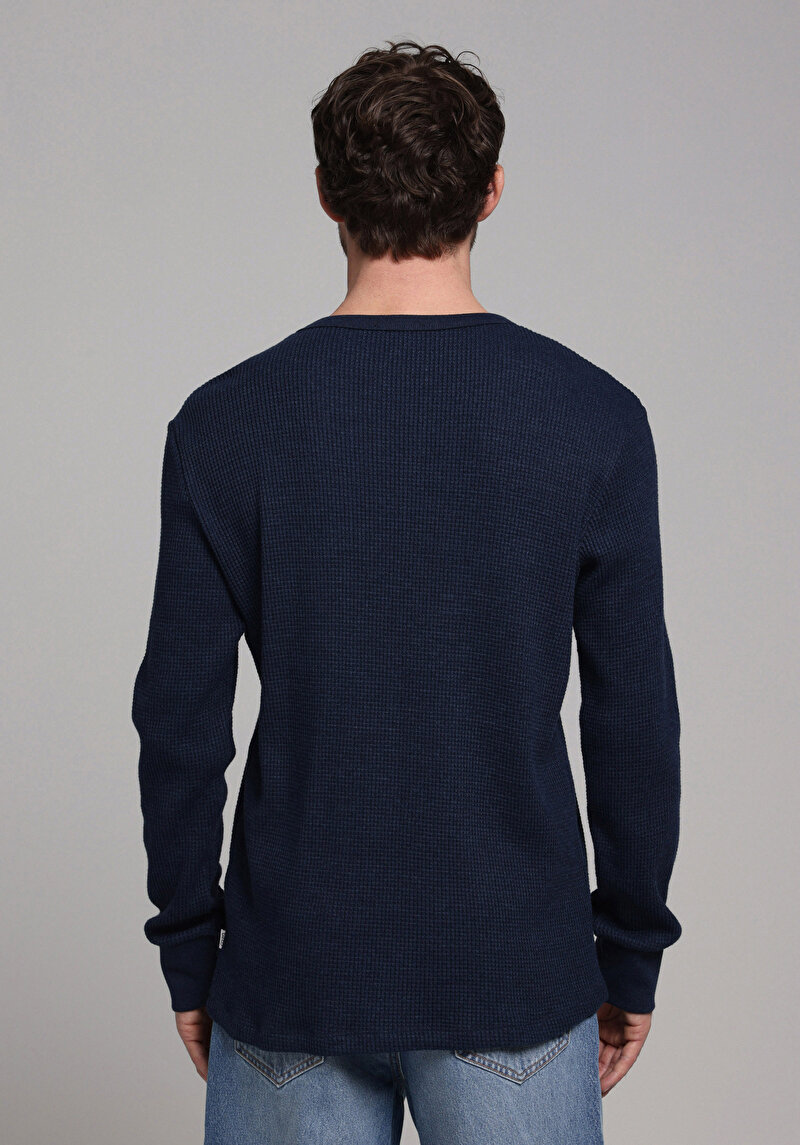 Показати інформацію про Футболка З Довгим Рукавом Чоловіча Блакитна  Cl1077607