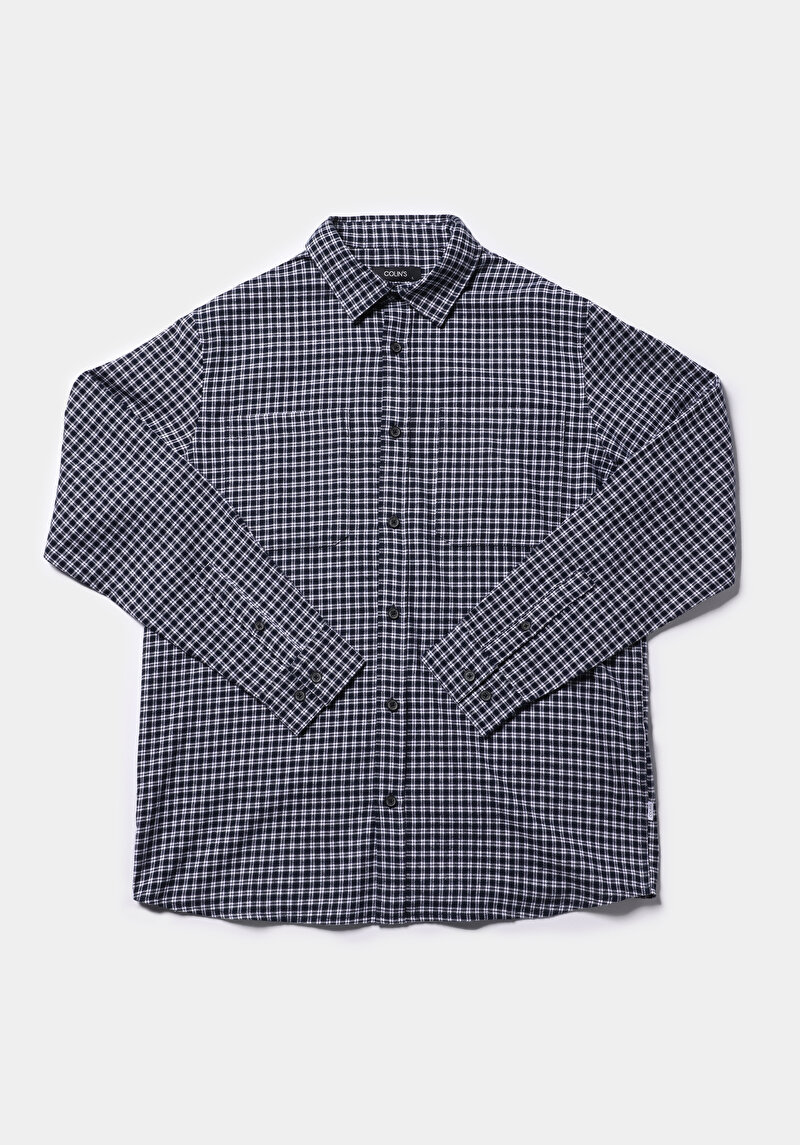 Показати інформацію про Сорочка З Довгим Рукавом Чоловіча Синя  Cl1077705