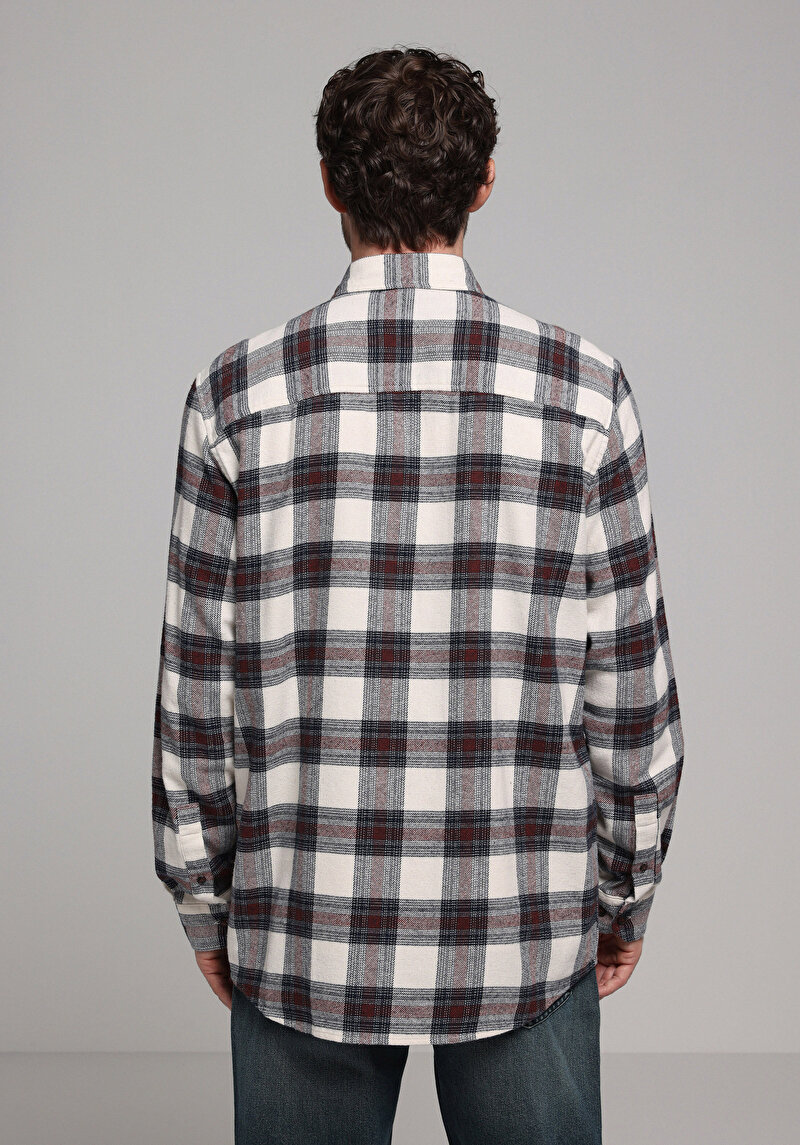 Зображення Сорочка З Довгим Рукавом Чоловіча Бордова Cl1077583