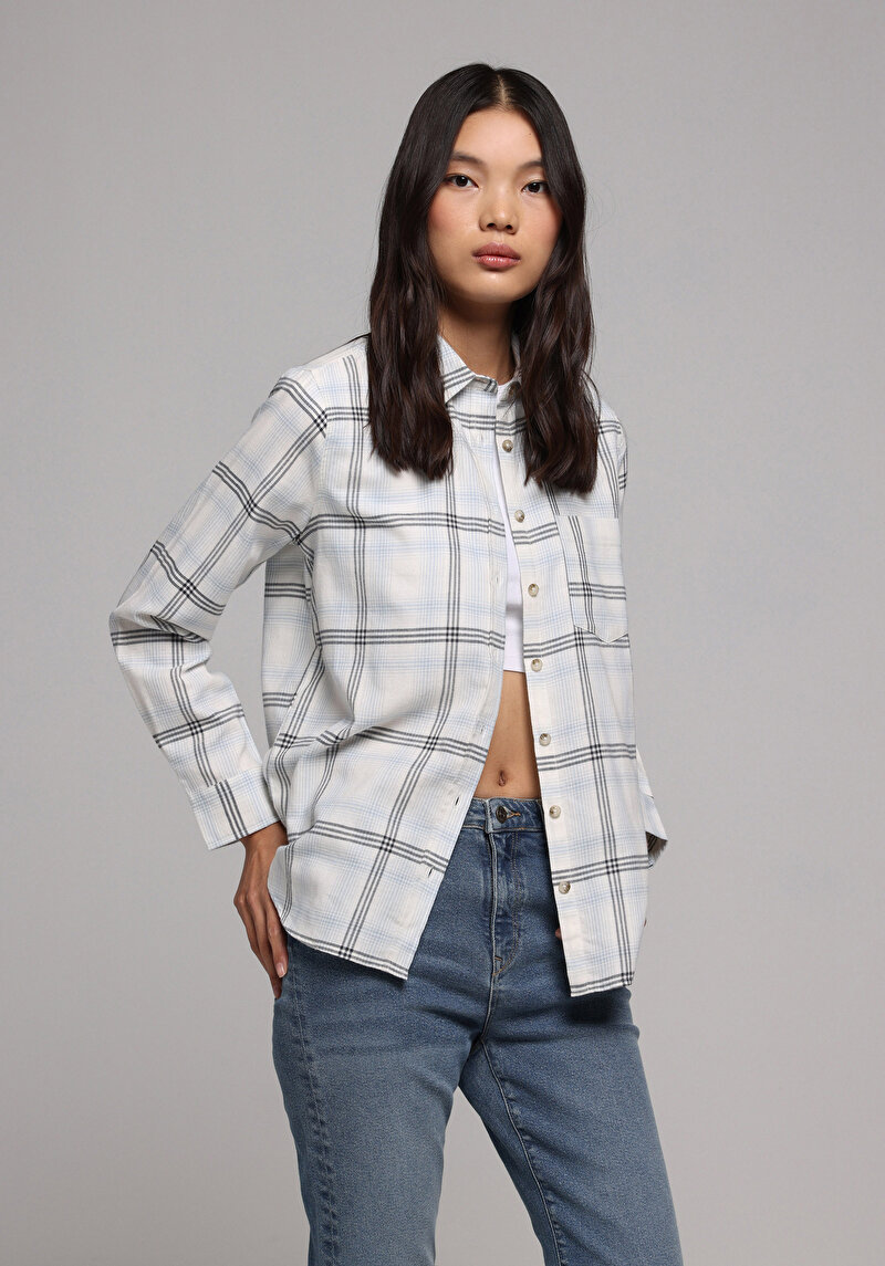 Показати інформацію про Сорочка З Довгим Рукавом Жіноча Біла  Cl1078004