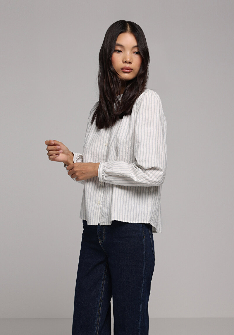 Зображення Сорочка З Довгим Рукавом Жіноча Біла  Cl1078106