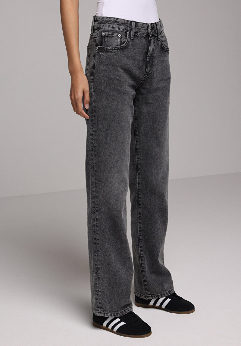 Зображення Джинси Жіночі Чорні Прямого Крою Cl1078210