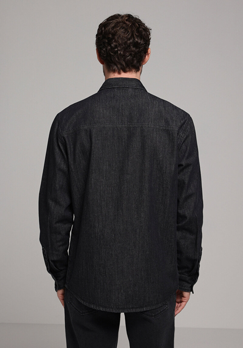 Показати інформацію про 021 Joel Сорочка З Довгим Рукавом Чоловіча Чорна  Cl1078188