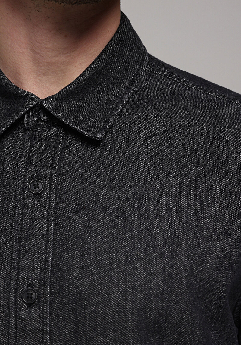 Показати інформацію про 021 Joel Сорочка З Довгим Рукавом Чоловіча Чорна  Cl1078188