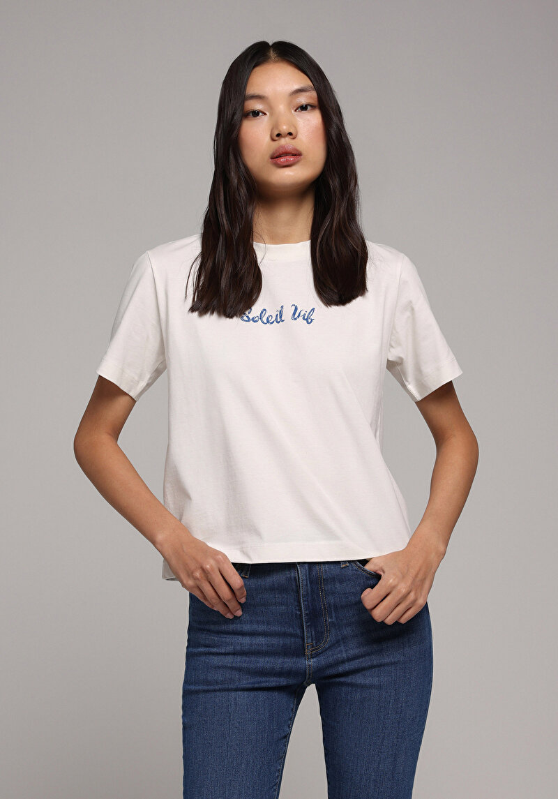 Зображення Футболка З Коротким Рукавом Жіноча Біла  Cl1078801