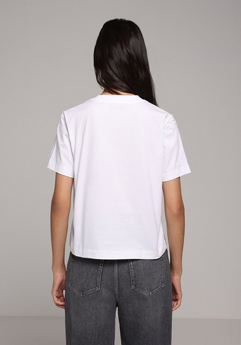 Показати інформацію про Футболка З Коротким Рукавом Жіноча Біла  Cl1079348