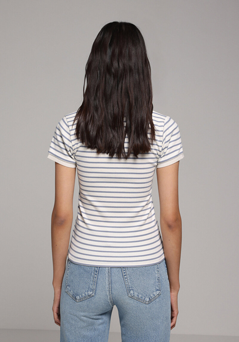 Зображення Футболка З Коротким Рукавом Жіноча Блакитна  Cl1079584