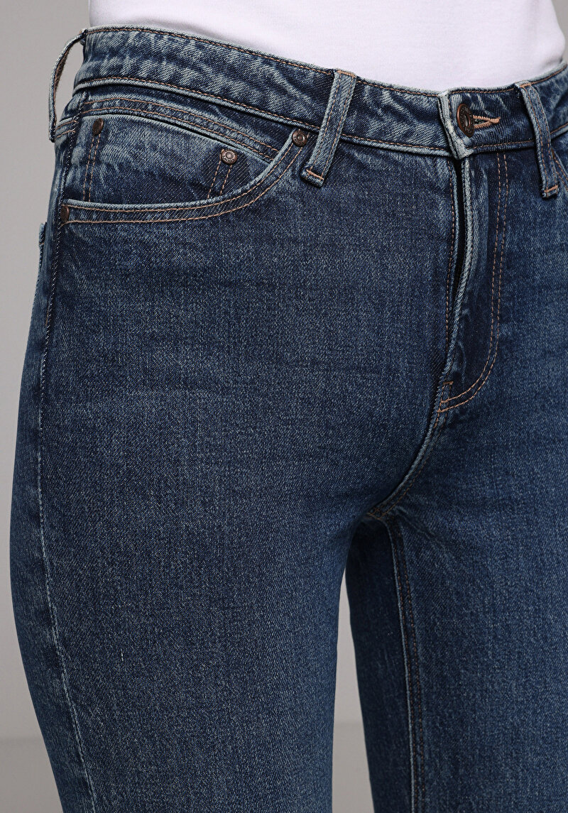 Показати інформацію про 703 Carla Джинси Жіночі Блакитні Вузького Крою Cl1078197