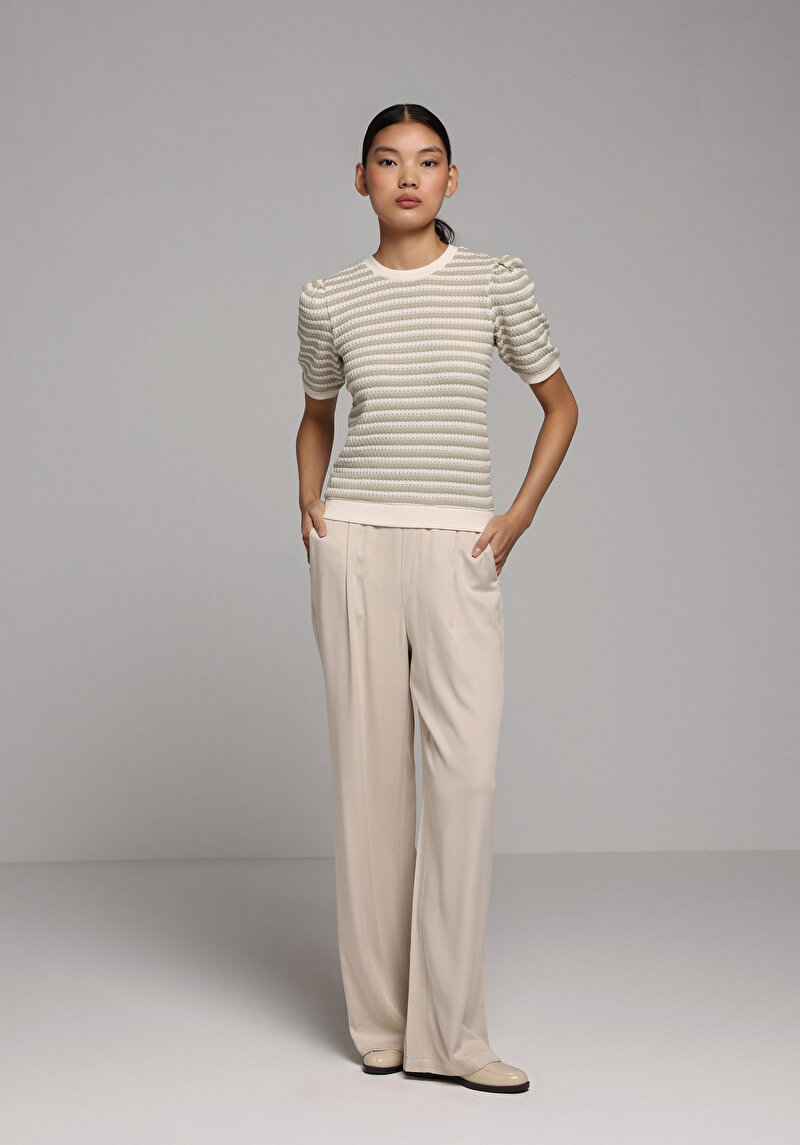 Показати інформацію про Светр Із Коротким Рукавом Жіночий Зелений