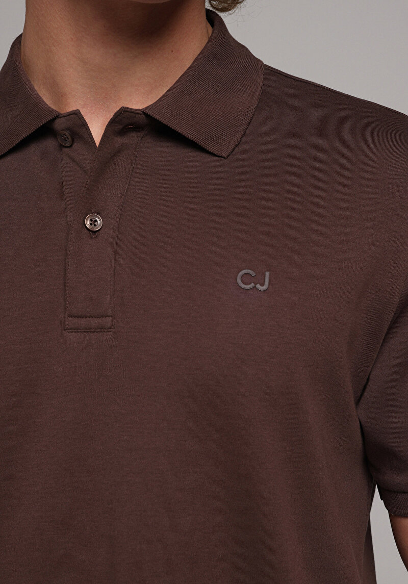 Показати інформацію про Поло З Коротким Рукавом Чоловіче Коричневе