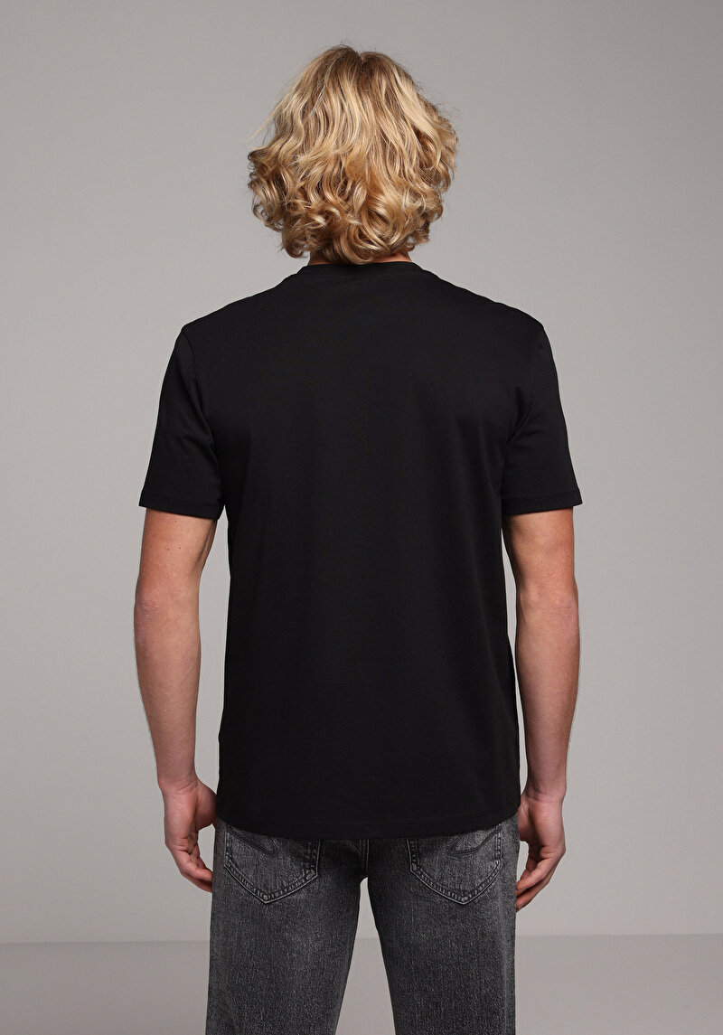 Показати інформацію про Футболка З Коротким Рукавом Чоловіча Чорна