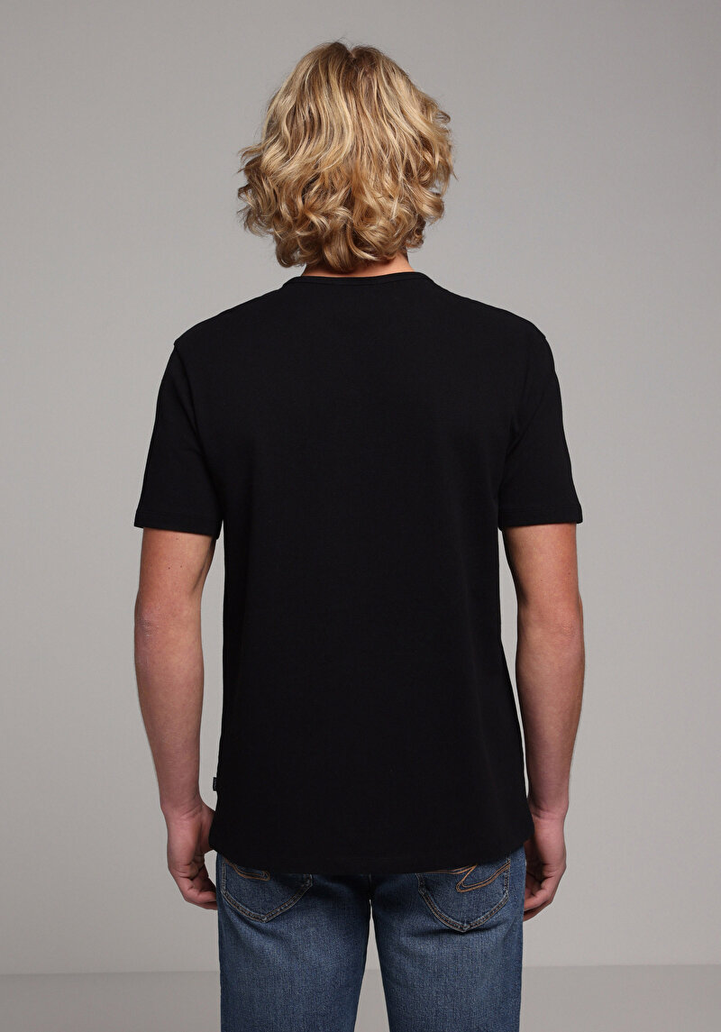 Показати інформацію про Футболка З Коротким Рукавом Чоловіча Чорна