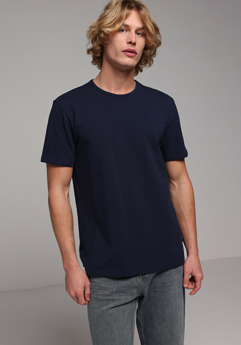 Зображення Футболка З Коротким Рукавом Чоловіча Синя