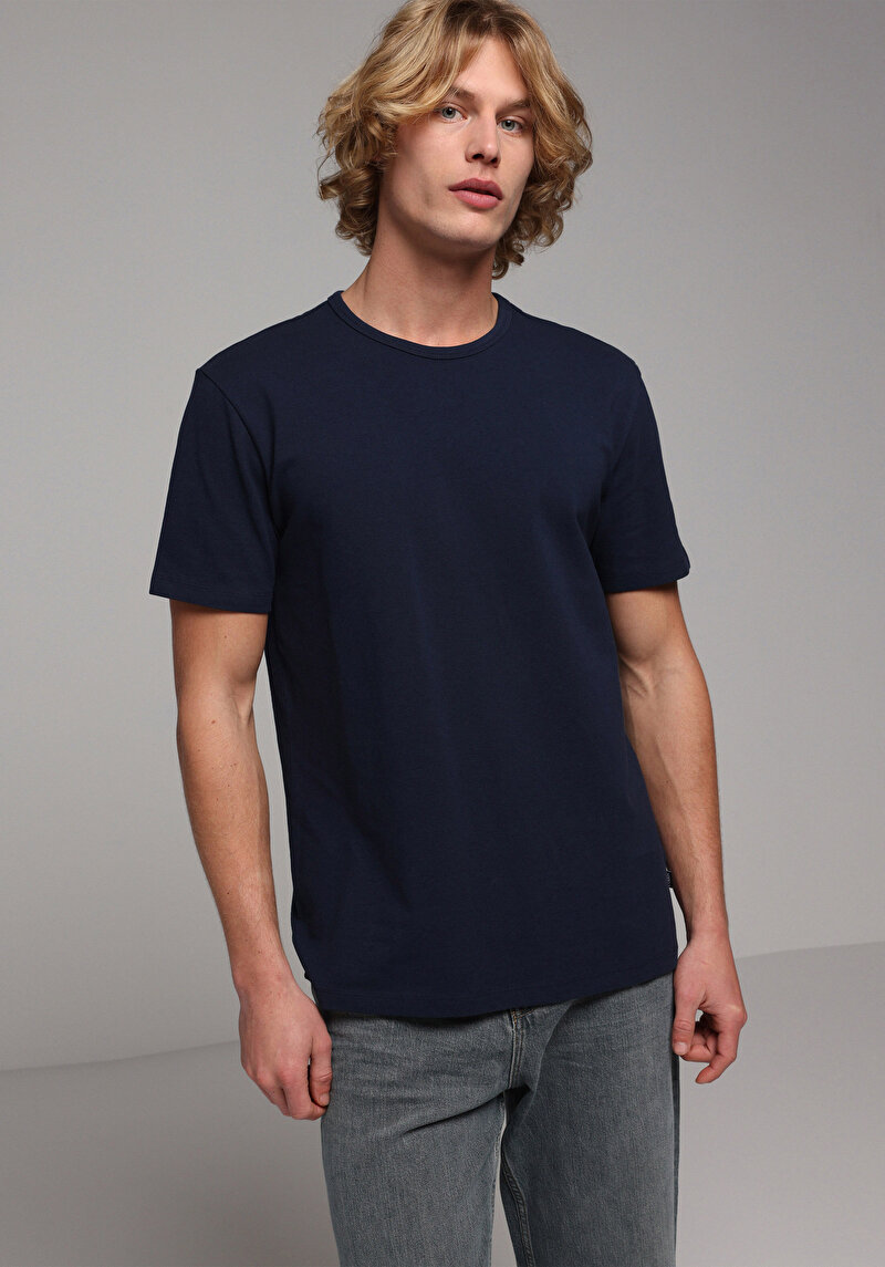 Зображення Футболка З Коротким Рукавом Чоловіча Синя