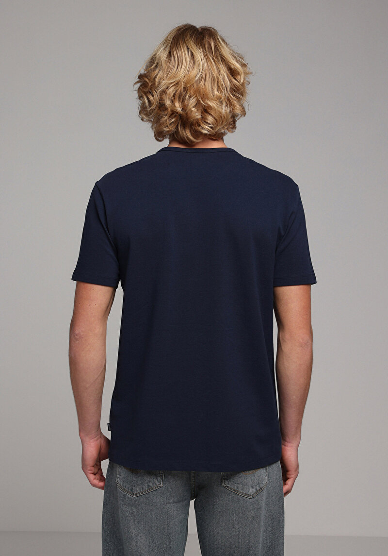 Зображення Футболка З Коротким Рукавом Чоловіча Синя