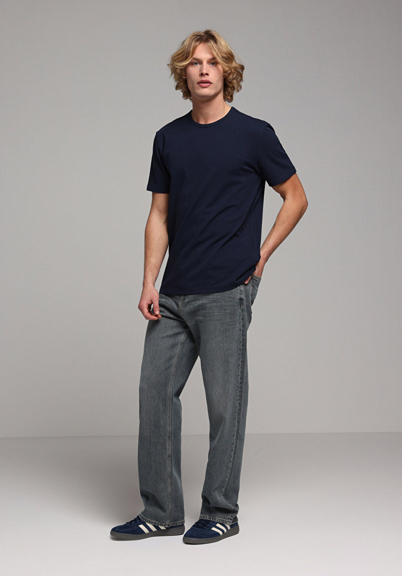 Зображення Футболка З Коротким Рукавом Чоловіча Синя