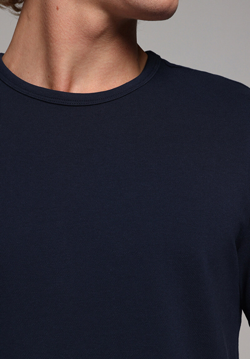 Показати інформацію про Футболка З Коротким Рукавом Чоловіча Синя