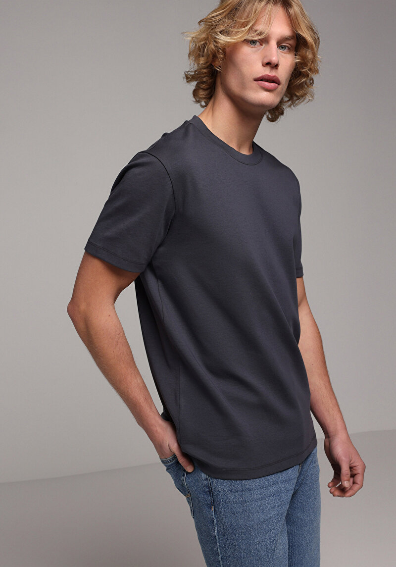 Зображення Футболка З Коротким Рукавом Чоловіча Синя