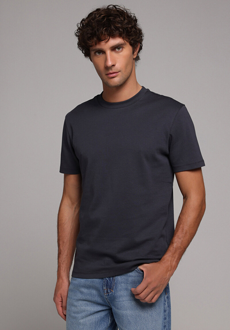 Зображення Футболка З Коротким Рукавом Чоловіча Синя