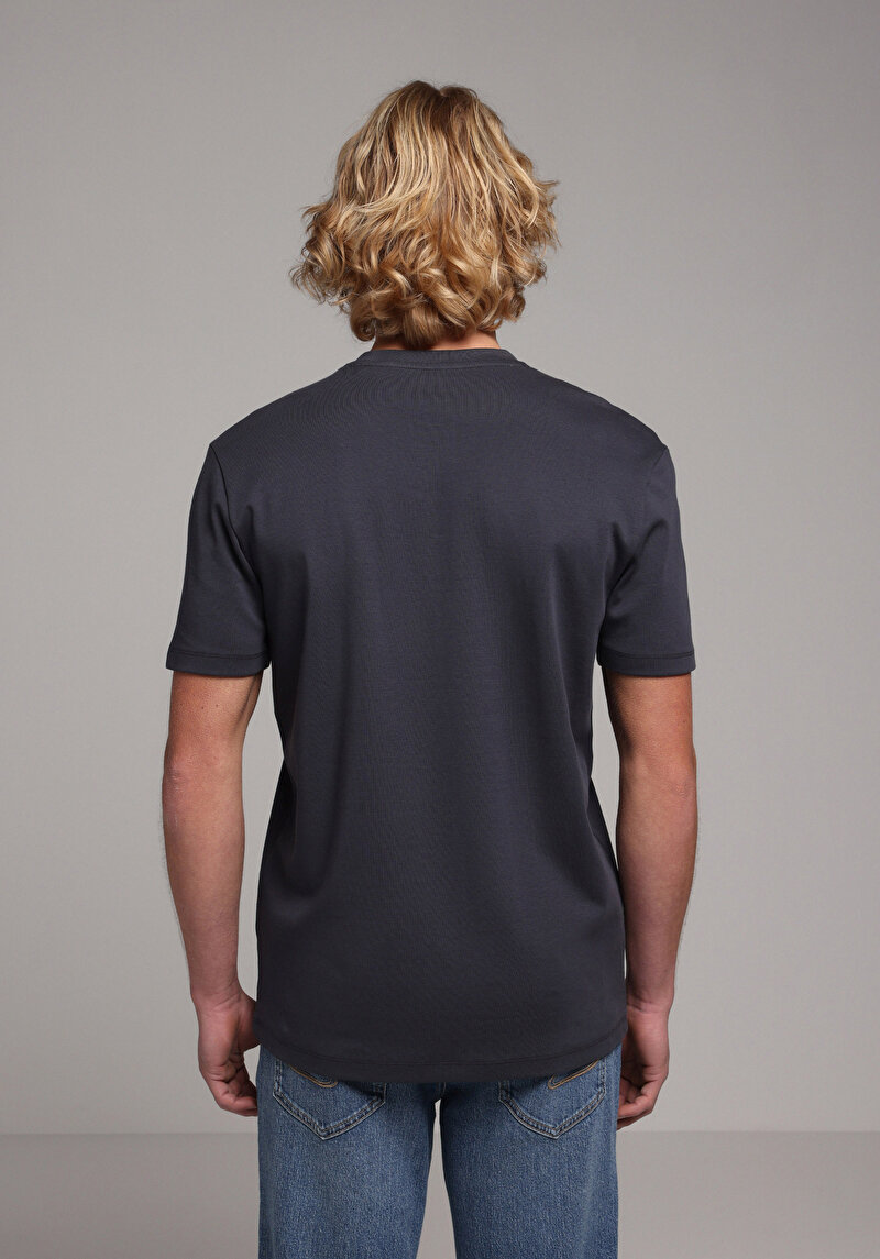 Показати інформацію про Футболка З Коротким Рукавом Чоловіча Синя