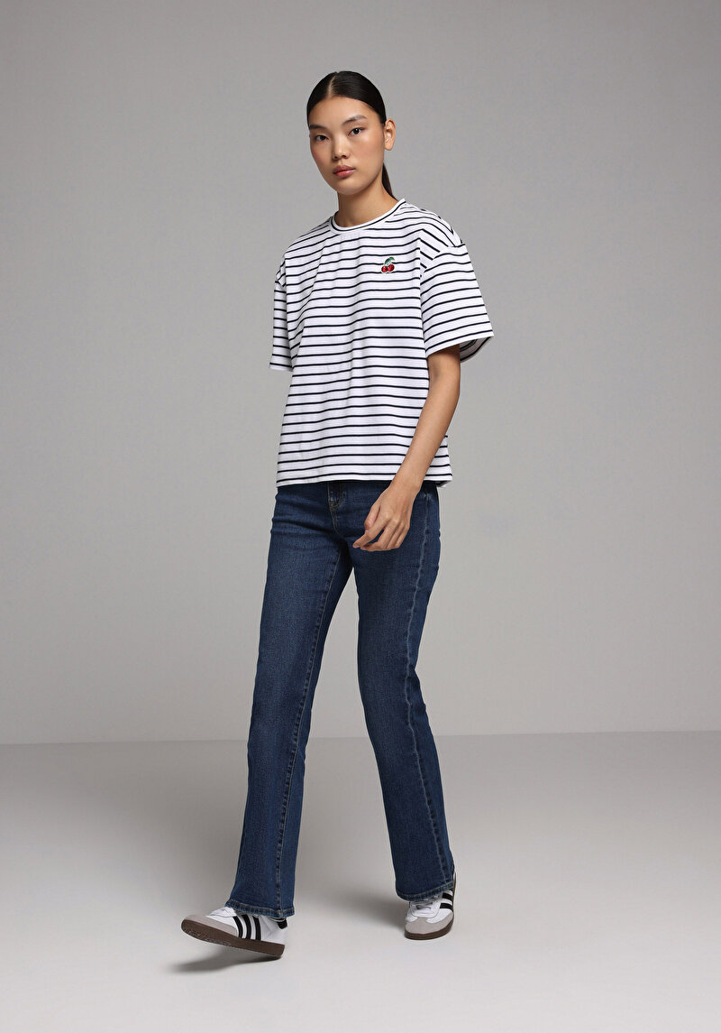 Показати інформацію про Футболка З Коротким Рукавом Жіноча Синя  Cl1078726