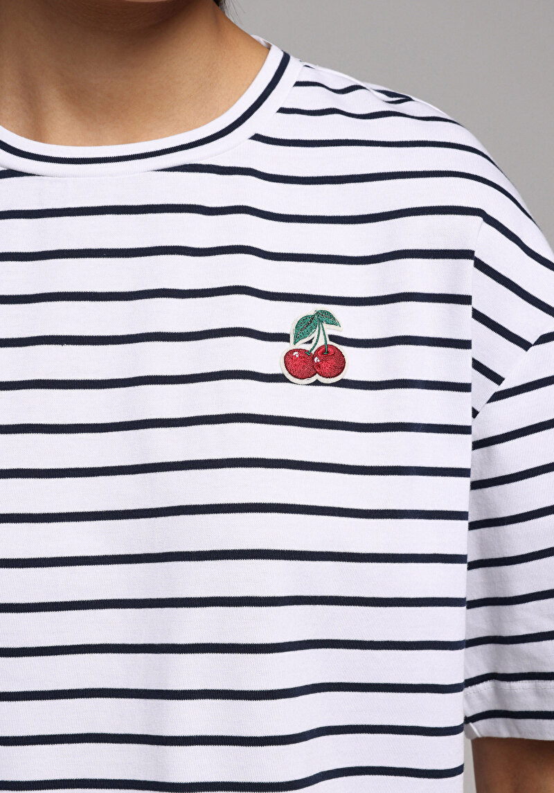 Зображення Футболка З Коротким Рукавом Жіноча Синя Cl1078726