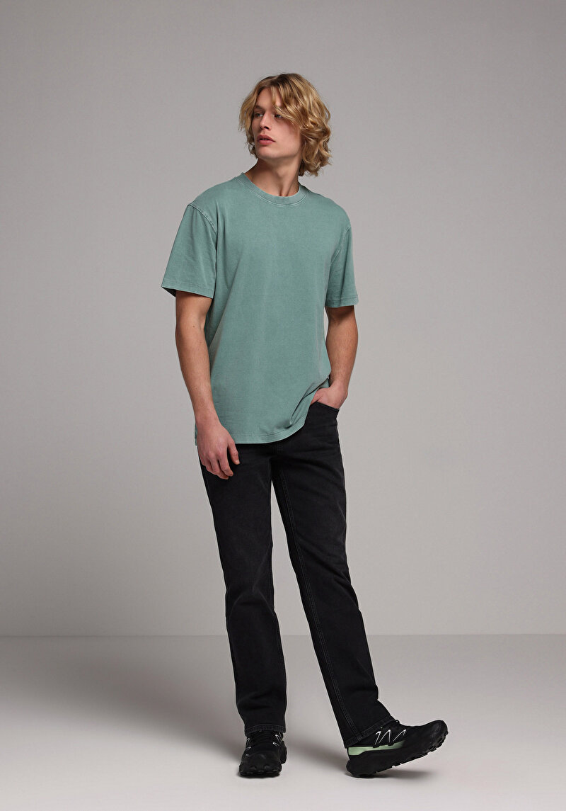 Показати інформацію про Футболка З Коротким Рукавом Чоловіча Зелена