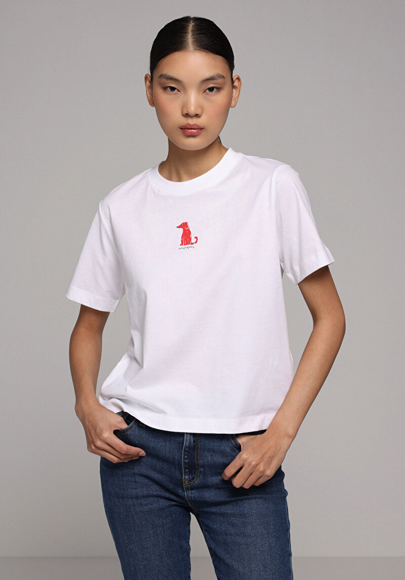 Зображення Футболка З Коротким Рукавом Жіноча Біла Cl1078900