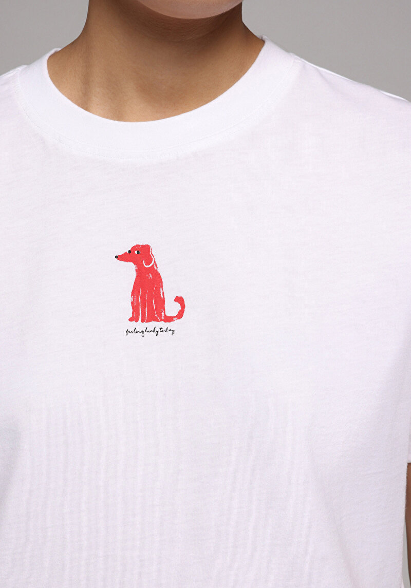 Показати інформацію про Футболка З Коротким Рукавом Жіноча Біла  Cl1078900