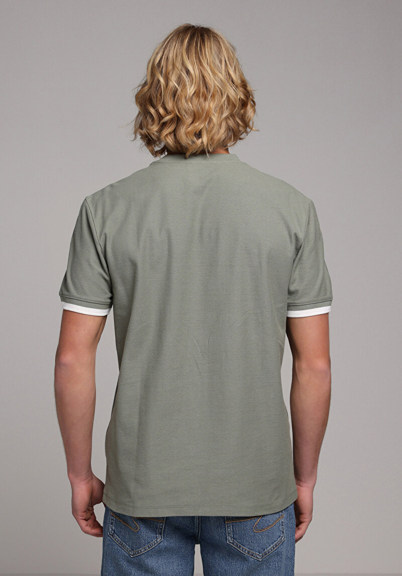 Показати інформацію про Футболка З Коротким Рукавом Чоловіча Зелена