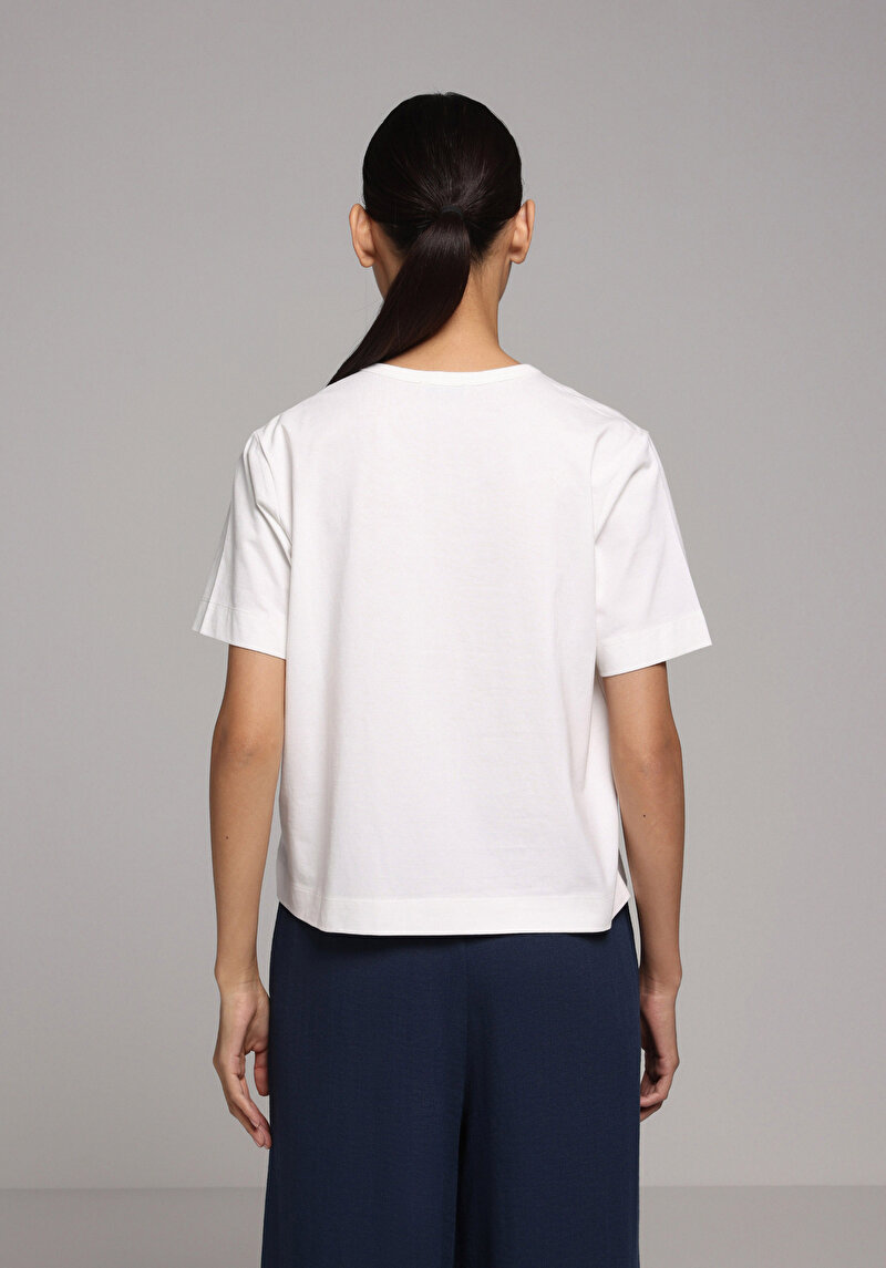 Показати інформацію про Футболка З Коротким Рукавом Жіноча Біла