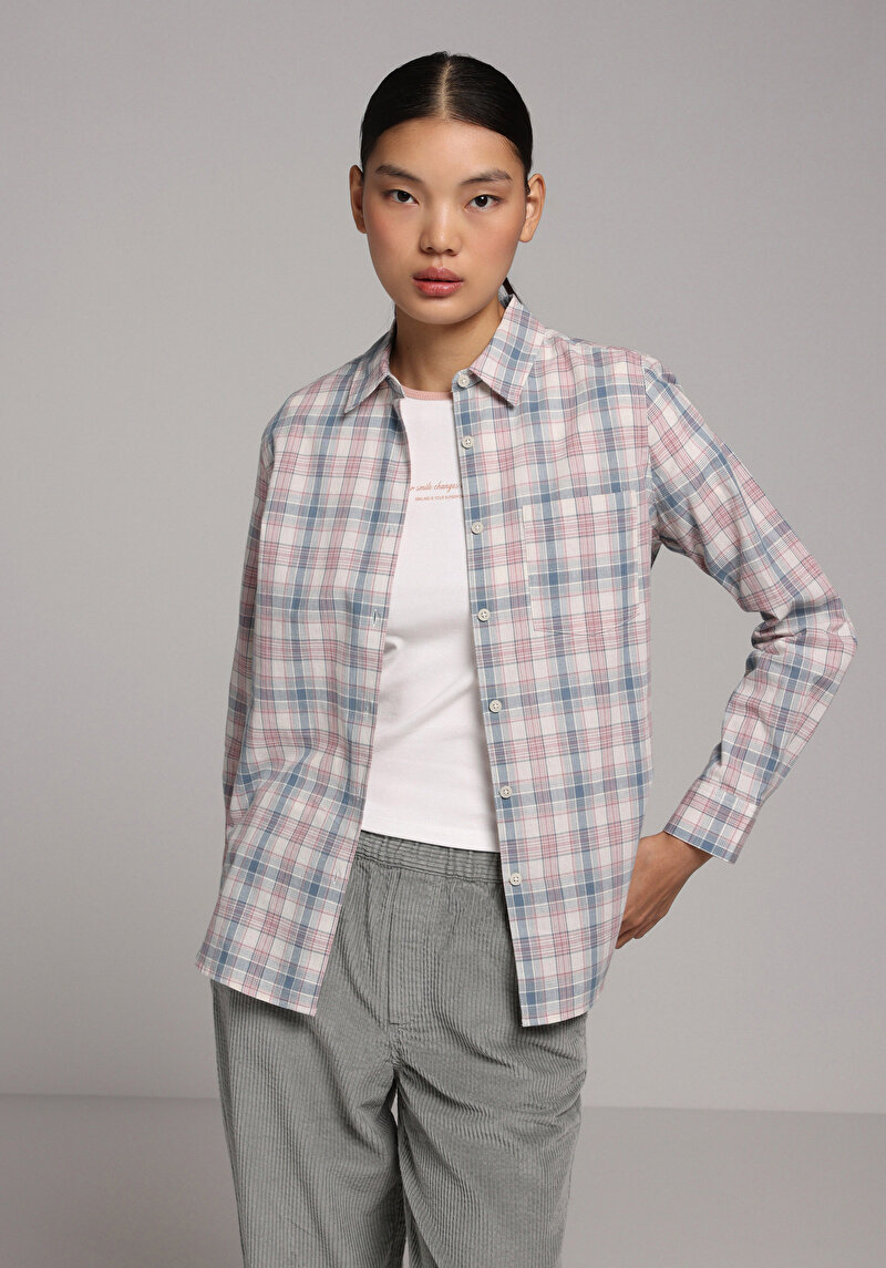 Зображення Сорочка З Довгим Рукавом Жіноча Мультіколор