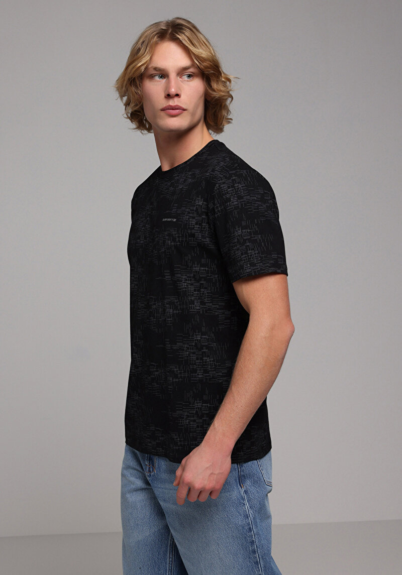 Зображення Футболка З Коротким Рукавом Чоловіча Чорна