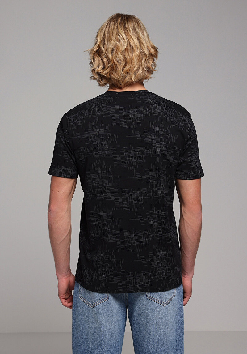 Показати інформацію про Футболка З Коротким Рукавом Чоловіча Чорна