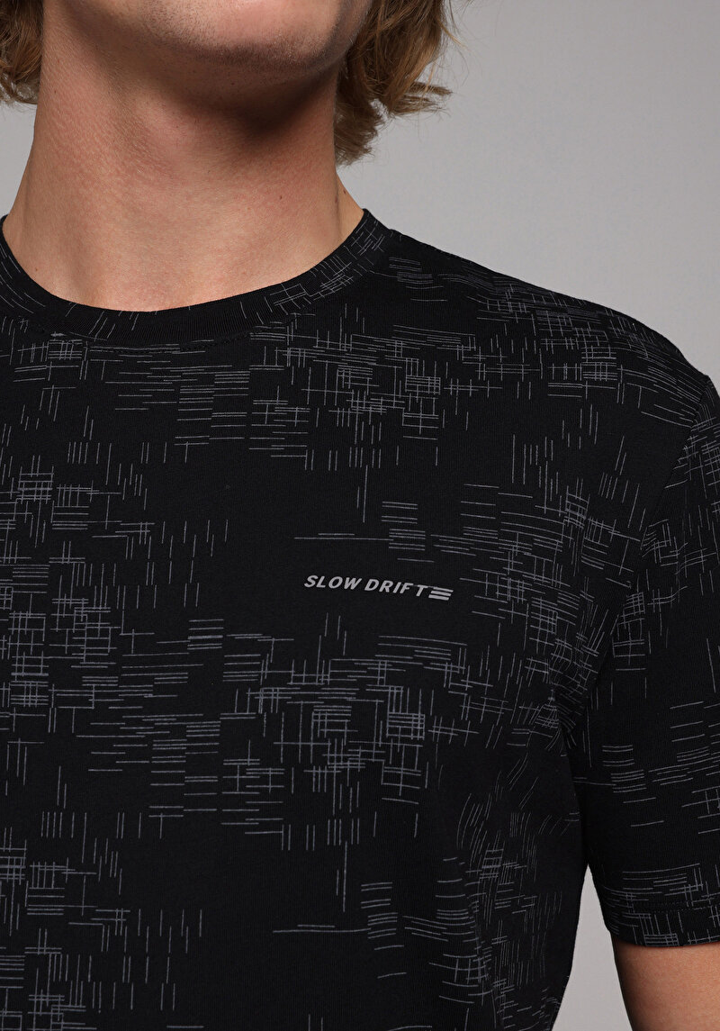 Показати інформацію про Футболка З Коротким Рукавом Чоловіча Чорна