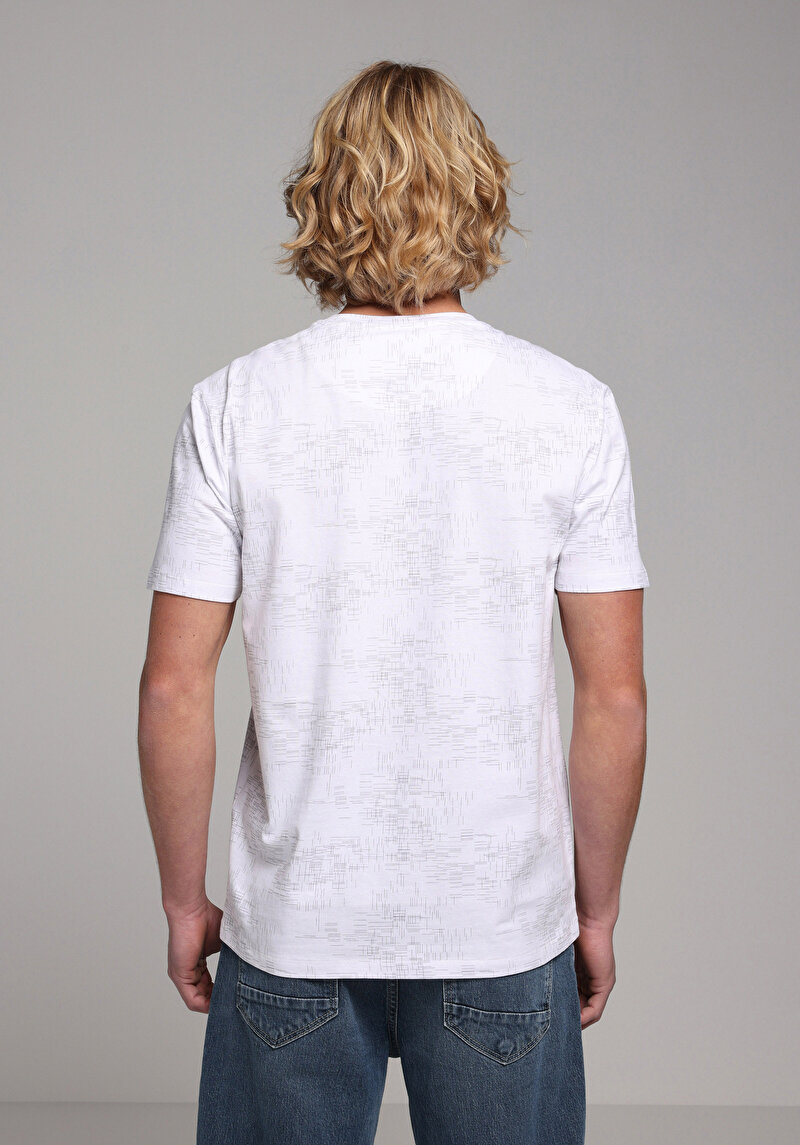 Показати інформацію про Футболка З Коротким Рукавом Чоловіча Біла