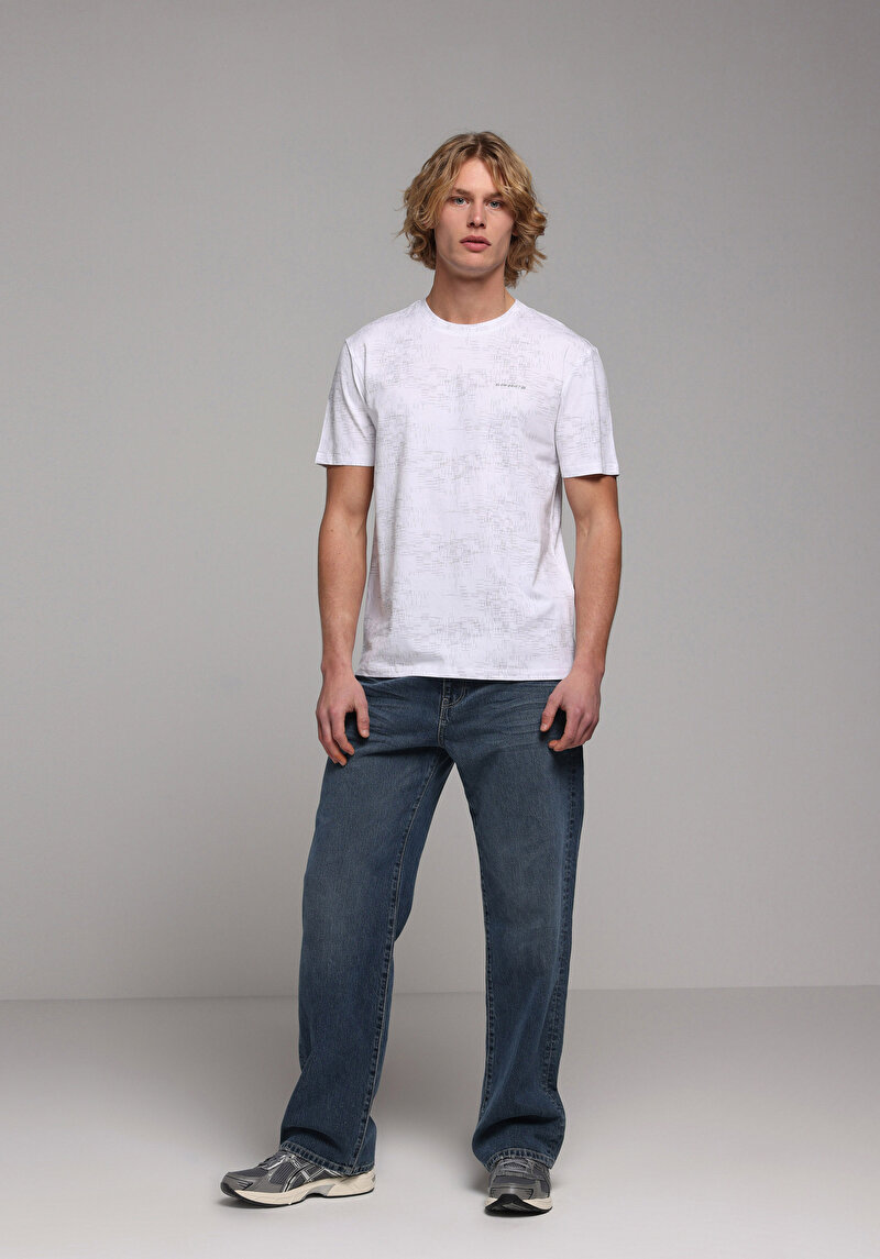 Показати інформацію про Футболка З Коротким Рукавом Чоловіча Біла