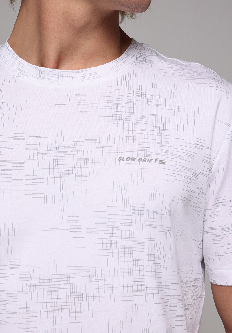 Показати інформацію про Футболка З Коротким Рукавом Чоловіча Біла