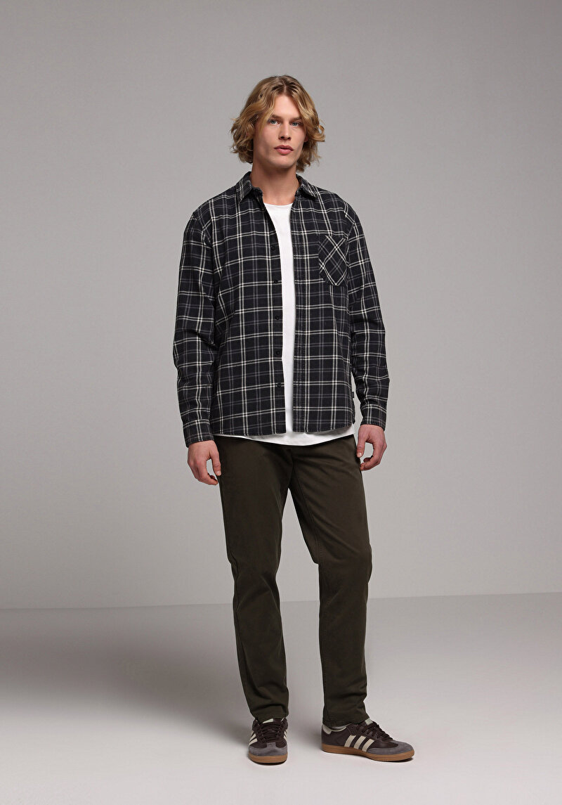 Зображення Сорочка З Довгим Рукавом Чоловіча Чорна Cl1079328