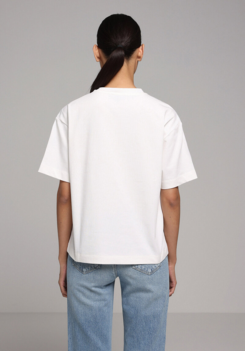 Показати інформацію про Футболка З Коротким Рукавом Жіноча Біла  Cl1079355